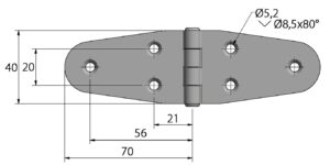CENTER PIN HINGE 140x40MM 7 9510925698m fullhd jpg