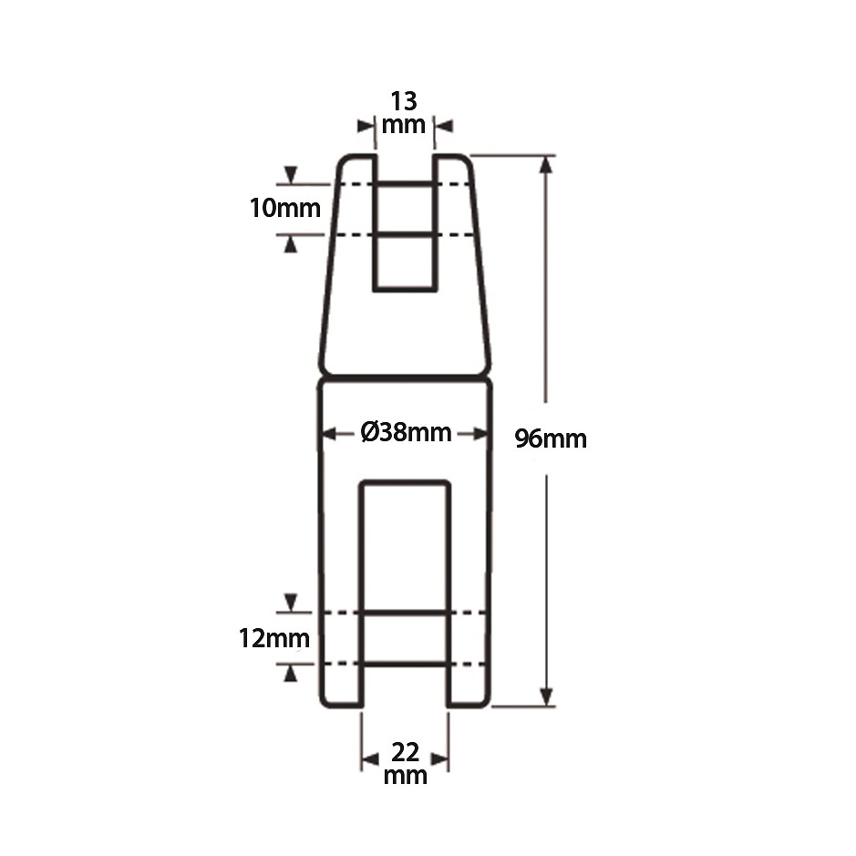 ANCHOR CONNECTOR AISI316 10-13MM 3 ANCHOR CONNECTOR AISI316 10-13MM - Image 3