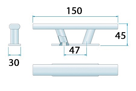 BOLLARD AISI316 150 MM 3 BOLLARD AISI316 150 MM - Image 3