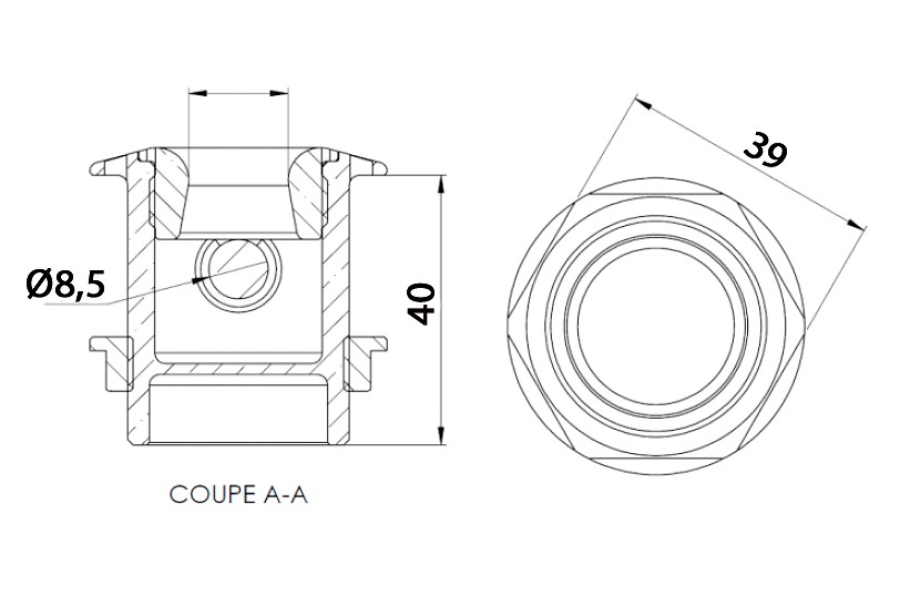 COVER EYE MOUNT TITANIUM 3T 2 COVER EYE MOUNT TITANIUM 3T - Image 2