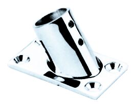 RAILING FITTING 60° STRAIGHT RAILING PLATE