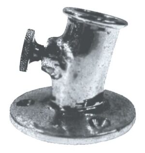 FLAG POLE HOLDER CHROME 25MM