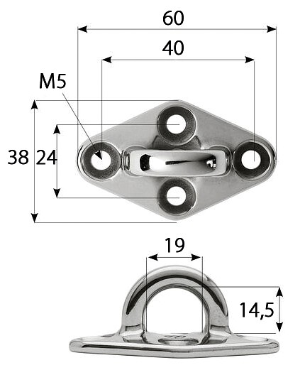 RING PLATES, ROUND 60mm 3 RING PLATES, ROUND 60mm - Image 3