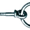 GALVANIZED BOAT RINGS WITH WOODEN THREAD 12x100 MM