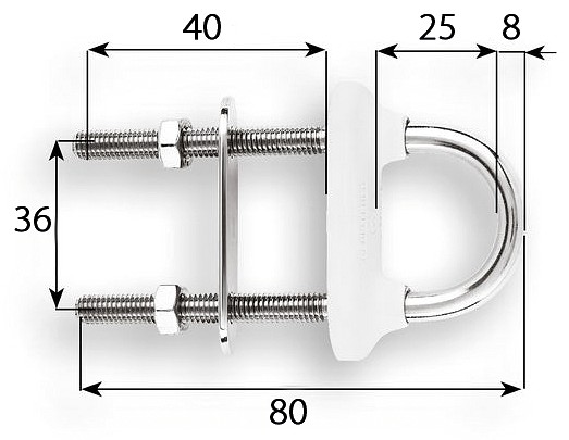 TRAILER HOOK 8x80 WATERPROOF 3 TRAILER HOOK 8x80 WATERPROOF - Image 3