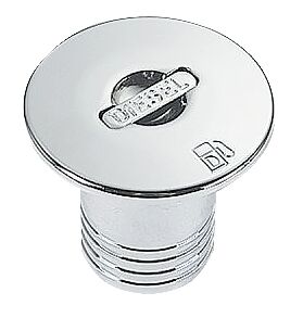 COVER SCREW, CHROME-PLATED BRASS, FOR DIESEL Ø38
