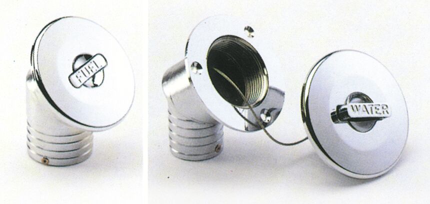 COVER SCREW CHROME-PLATED BRASS 45° ANGLE 38MM FOR PETROL 1 COVER SCREW CHROME-PLATED BRASS 45° ANGLE 38MM FOR PETROL
