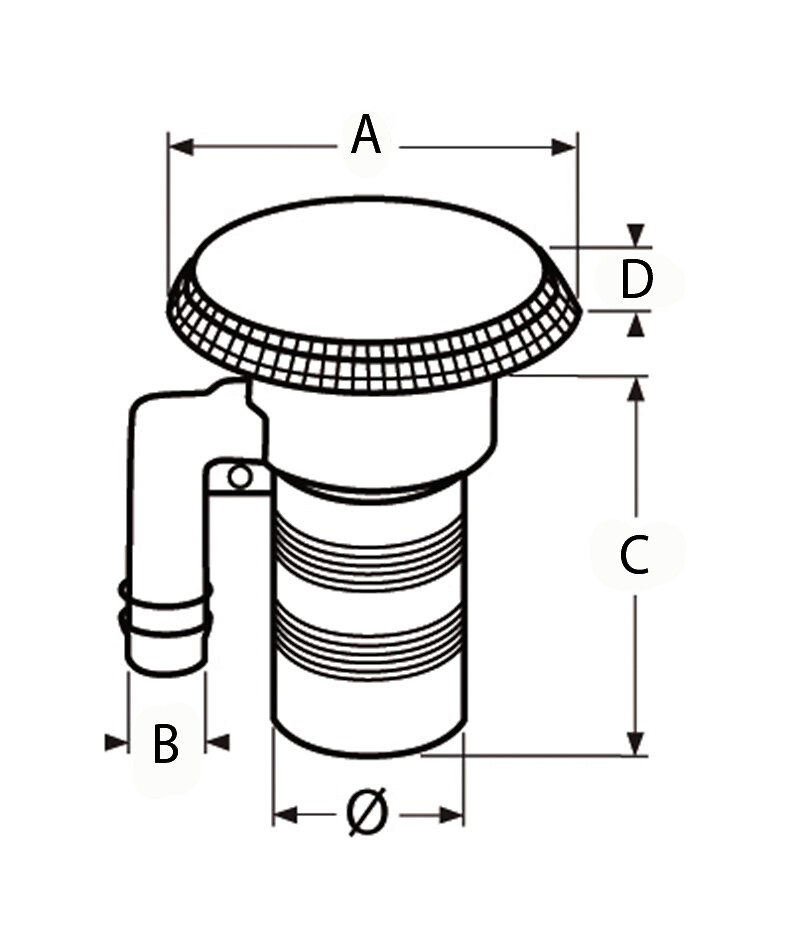 COVER SCREW WATER 38MM + BREATHING HOSE 2 COVER SCREW WATER 38MM + BREATHING HOSE - Image 2