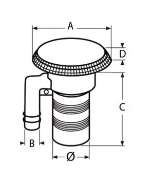 COVER SCREW DIESEL 50MM + BREATHING HOSE 3 9511040046m fullhd