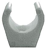 WHITE PLASTIC HOLDER 19MM