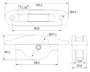 COVER PULLEY 100MM, NYLON 5 9512040014m fullhd jpg