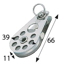 CABLE PULLEY 36mm, FOR 4mm CABLE 3 CABLE PULLEY 36mm, FOR 4mm CABLE - Image 3