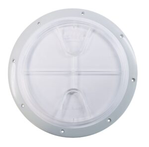 INSPECTION HATCH 8' WHITE/CLEAR