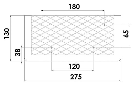STORAGE TRAY WITH RUBBER NET, WHITE 3 STORAGE TRAY WITH RUBBER NET, WHITE - Image 3