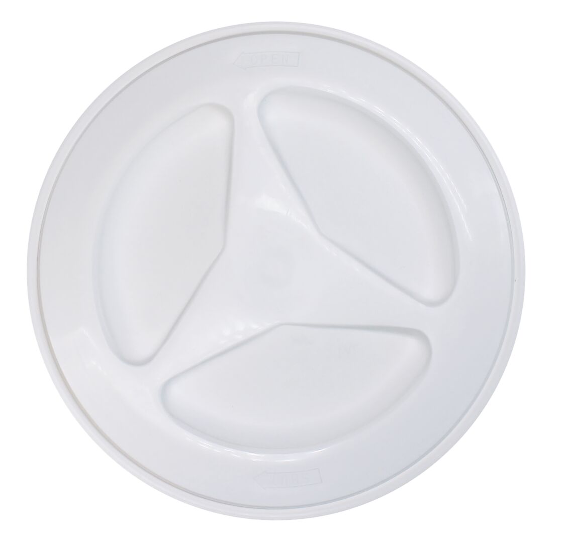 WHITE PLASTIC INSPECTION HATCH 140MM 1 WHITE PLASTIC INSPECTION HATCH 140MM