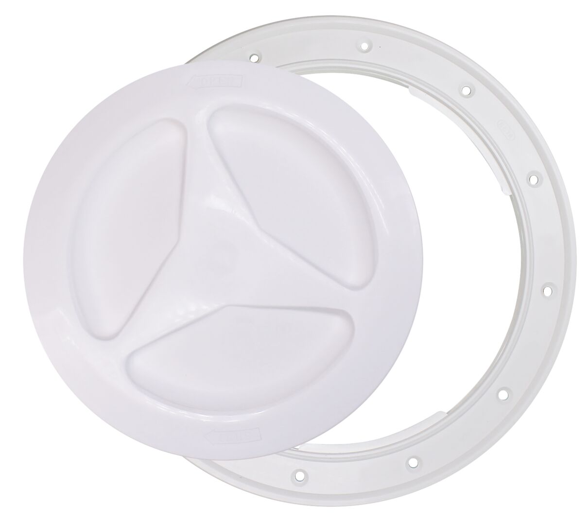WHITE PLASTIC INSPECTION HATCH 140MM 2 WHITE PLASTIC INSPECTION HATCH 140MM - Image 2