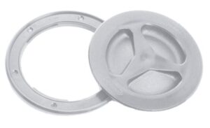 WHITE PLASTIC INSPECTION HATCH 204MM