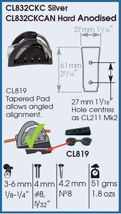 CLAMCLEAT INLINE ROPE LOCK 5 CLAMCLEAT INLINE ROPE LOCK - Image 5