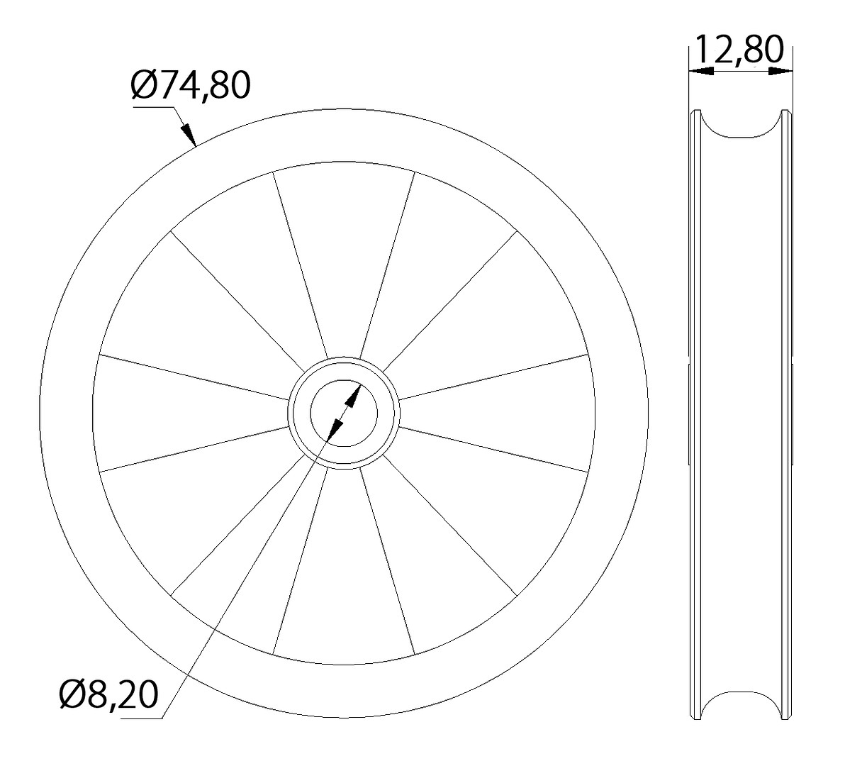PYLO SPINDLE 74x13MM 3 PYLO SPINDLE 74x13MM - Image 3
