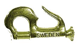PISTOL HOOK BRASS 60MM