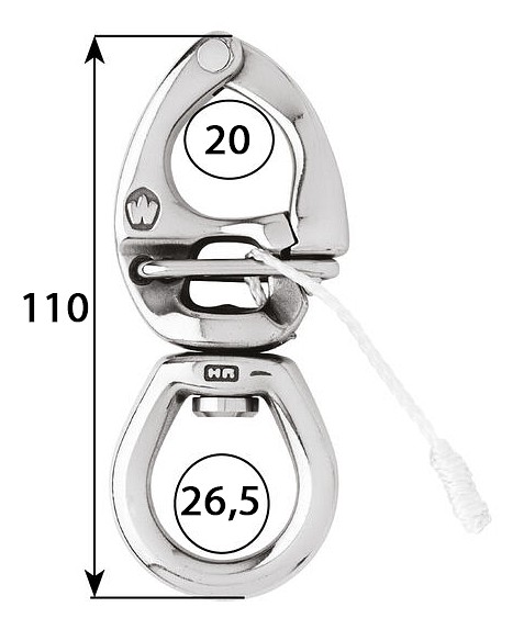 SCOOTER HOOK WITH QUICK RELEASE 110mm 3 SCOOTER HOOK WITH QUICK RELEASE 110mm - Image 3