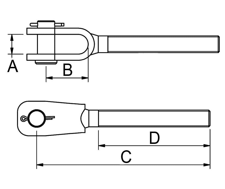 CABLE FORK END 12 MM 3 CABLE FORK END 12 MM - Image 3