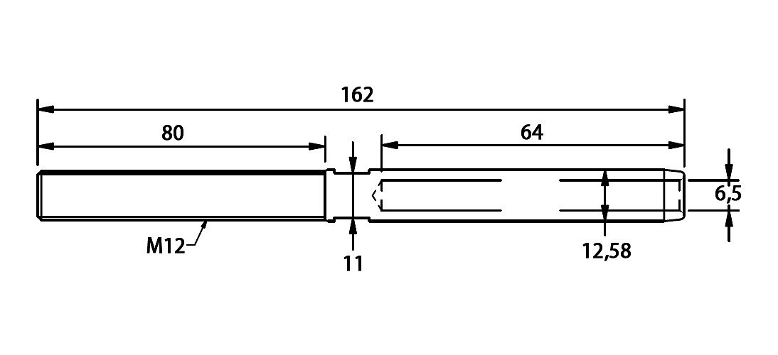 M12 THREADED END FOR 6MM CABLE 3 M12 THREADED END FOR 6MM CABLE - Image 3