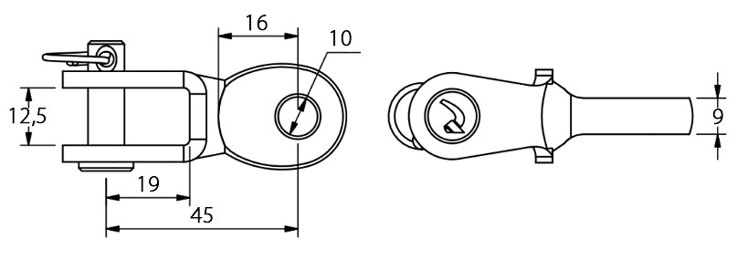 TURN SCREW JOINT 9.5mm 3 TURN SCREW JOINT 9.5mm - Image 3