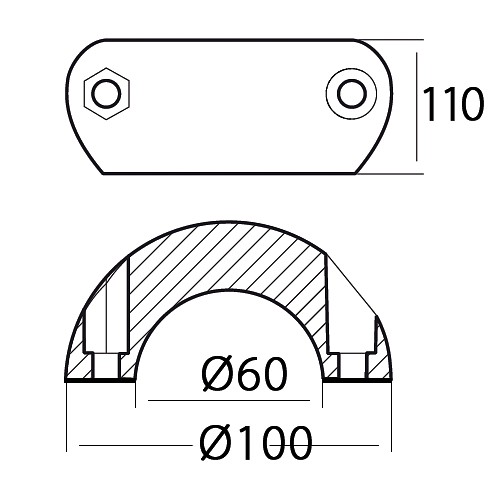 SHAFT ZINC 60mm 3 SHAFT ZINC 60mm - Image 3
