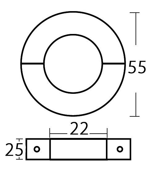 SHAFT LOCK, NARROW 22mm 3 SHAFT LOCK, NARROW 22mm - Image 3