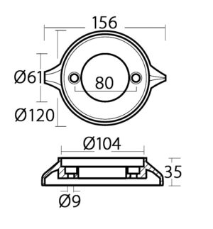 ZINC ANODE VOLVO PENTA 280 VP 290 5 9512130252m fullhd jpg