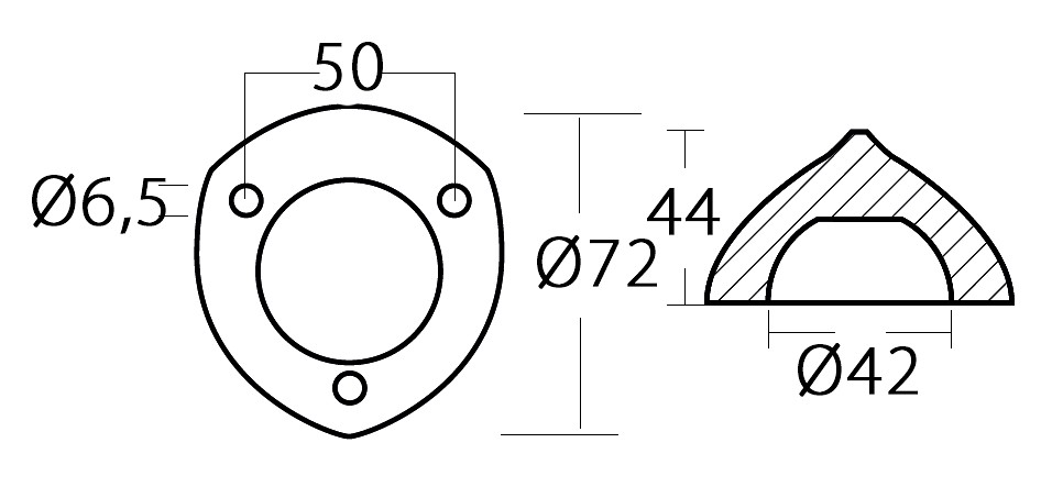 PROPELLER ANODE MAX PROP MX-2, 72mm 3 PROPELLER ANODE MAX PROP MX-2, 72mm - Image 3