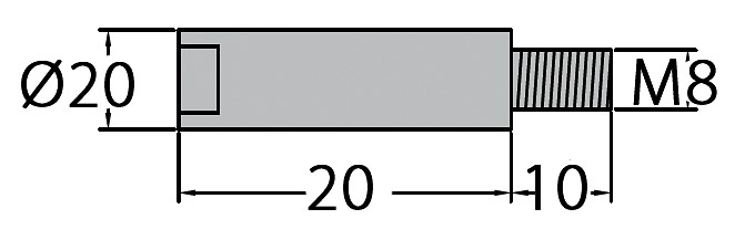 YANMAR ZINC ANODE 20x20mm 3 YANMAR ZINC ANODE 20x20mm - Image 3