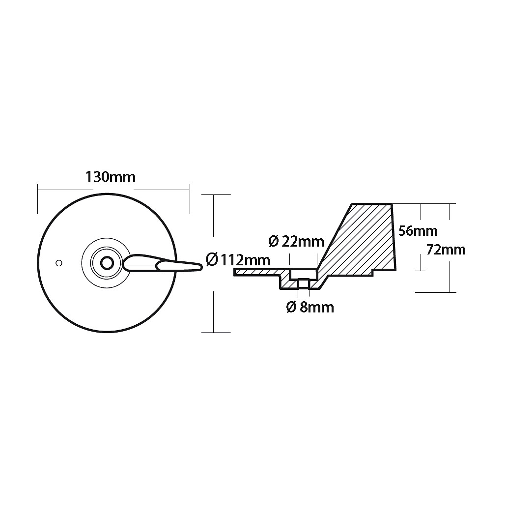ZINC ANODE FOR HONDA TRIM LEVEL 3 ZINC ANODE FOR HONDA TRIM LEVEL - Image 3