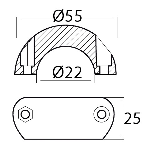 SHAFT ANODE, NARROW 22mm 3 SHAFT ANODE, NARROW 22mm - Image 3