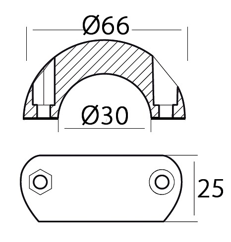 SHAFT ANODE, NARROW 30mm 3 SHAFT ANODE, NARROW 30mm - Image 3