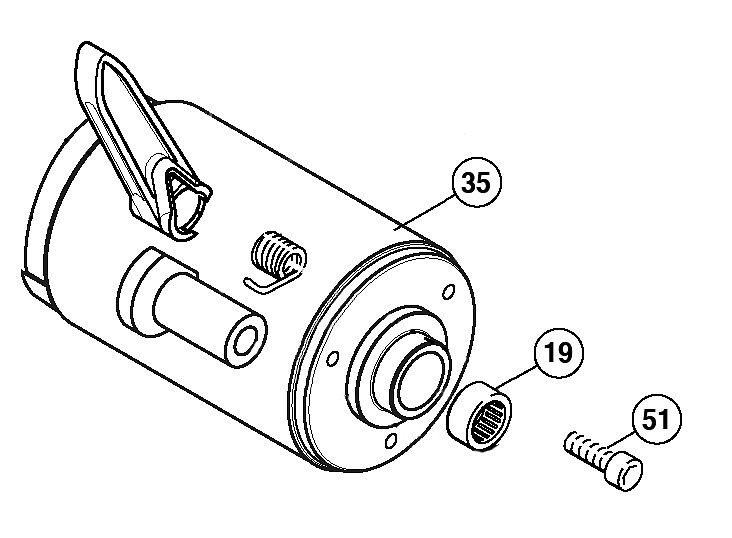 MOTOR FOR H600 WINCH, 12 V, 400 W 1 MOTOR FOR H600 WINCH, 12 V, 400 W
