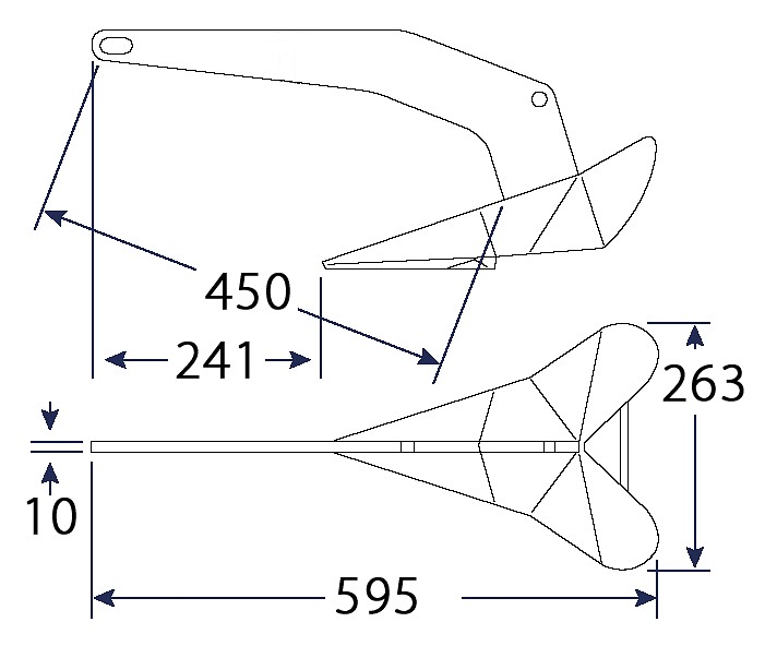 DELTA ANCHOR, GALVANIZED 6kg 3 DELTA ANCHOR, GALVANIZED 6kg - Image 3