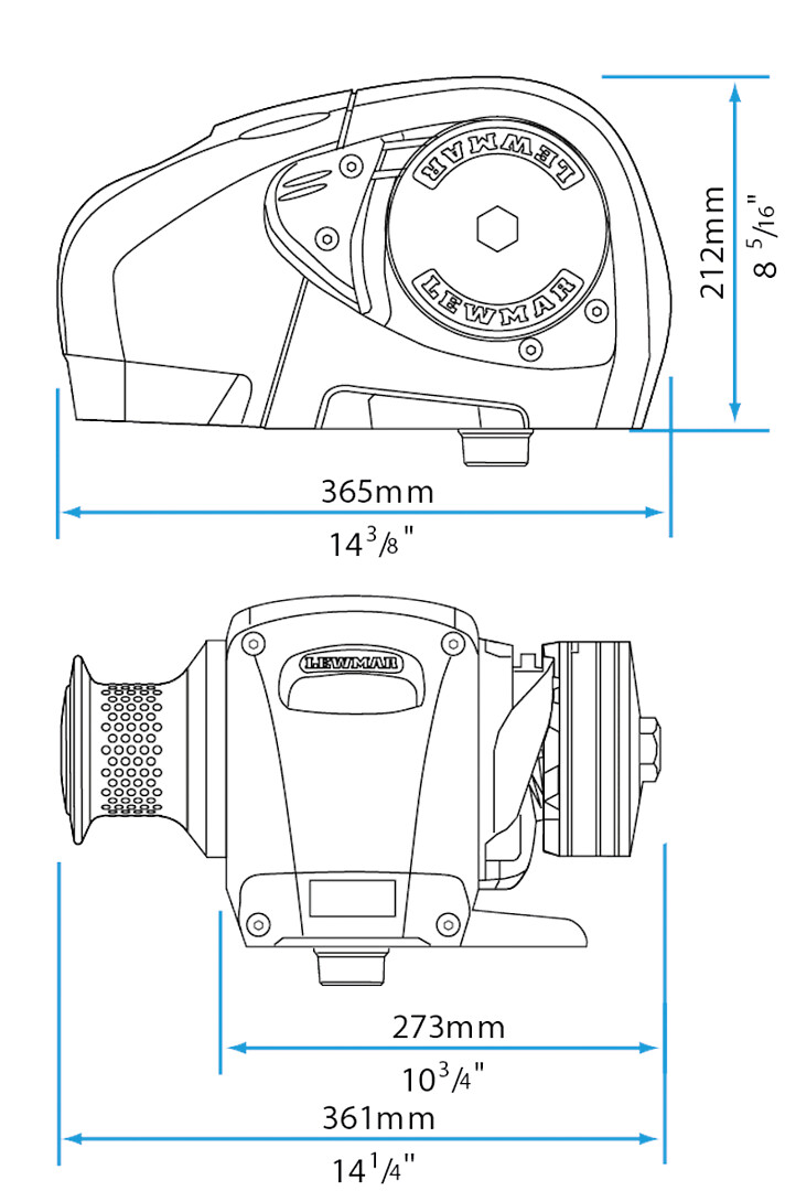 H2 WINCH WITH CHAIN/ROPE WHEEL 12 V, 90A, 10 MM 3 H2 WINCH WITH CHAIN/ROPE WHEEL 12 V, 90A, 10 MM - Image 3