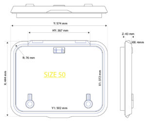 DOOR HATCH LEWMAR OCEAN SIZE 50, FLAT BOTTOM 10 9512406030m fullhd jpg