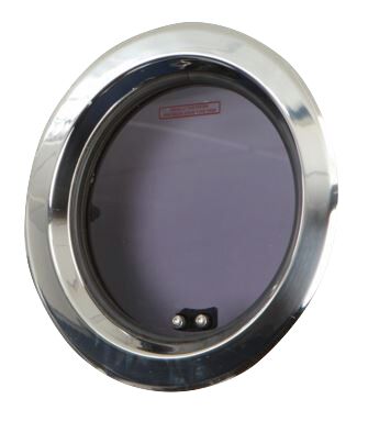 ROUND STAINLESS STEEL WINDOW DIA. 296 MM 1 ROUND STAINLESS STEEL WINDOW DIA. 296 MM