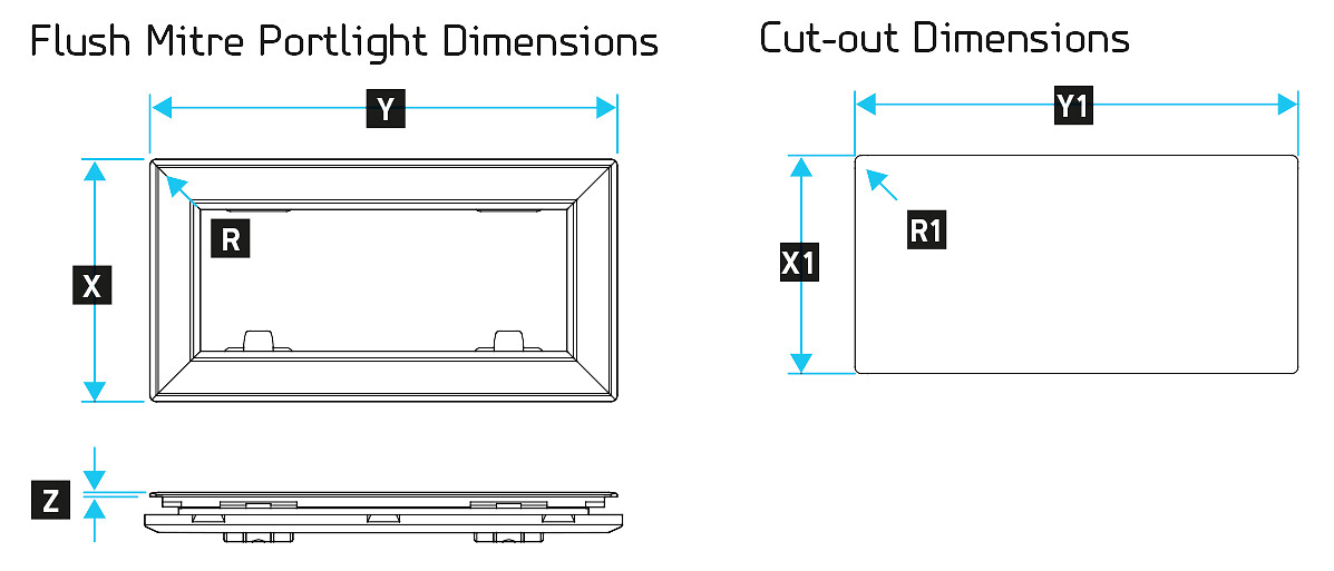 FLUSH MITRE WINDOW, SIZE 0 4 FLUSH MITRE WINDOW, SIZE 0 - Image 4