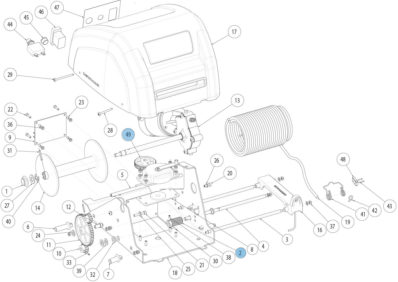 CRW400 WORM GEAR KIT 1 CRW400 WORM GEAR KIT