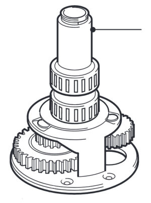 CENTER SPINDLE FOR SELF-STANDING OCEAN 58ST WINCH