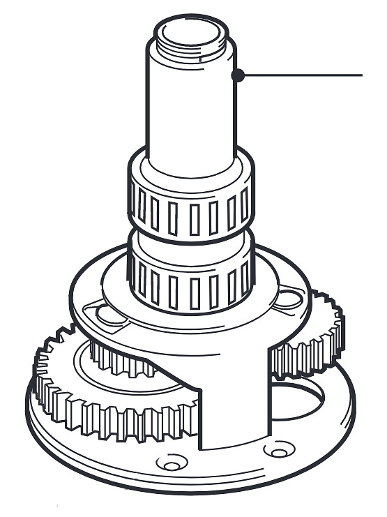 CENTER SPINDLE FOR SELF-STANDING OCEAN 58ST WINCH 1 CENTER SPINDLE FOR SELF-STANDING OCEAN 58ST WINCH
