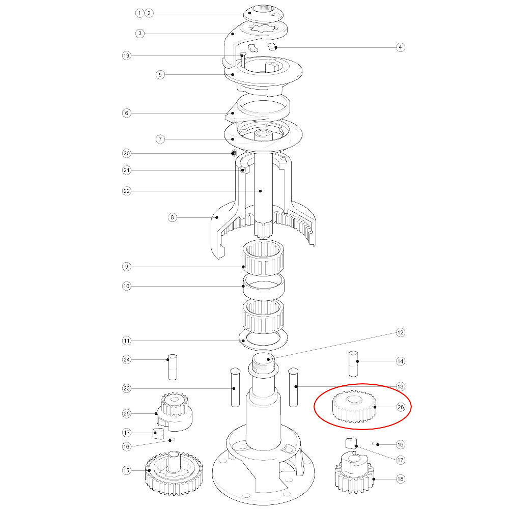 46ST RATCHET GEAR 1 46ST RATCHET GEAR