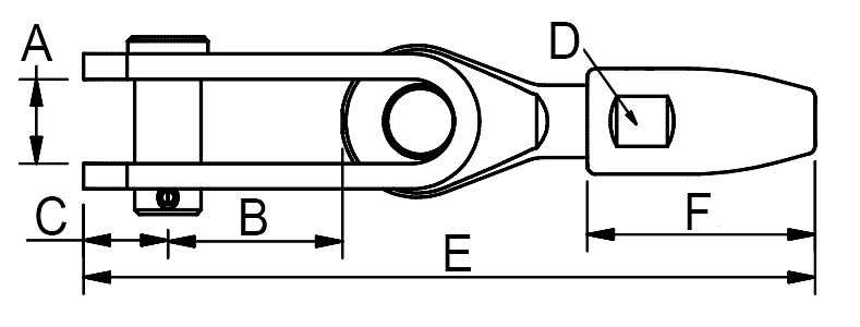 TOGGLE END FOR 6MM CABLE 3 TOGGLE END FOR 6MM CABLE - Image 3