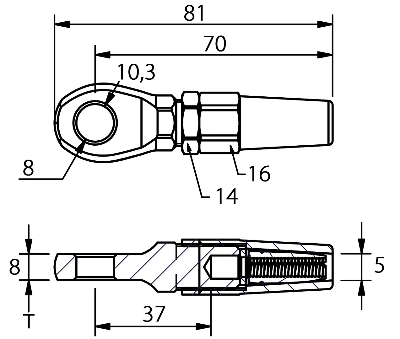 EYE END 5mm 2 EYE END 5mm - Image 2