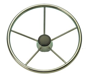 STAINLESS STEEL STEERING WHEEL 390MM