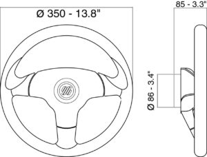STEERING WHEEL V-60 ANTIGUA 4 9513001023a fullhd